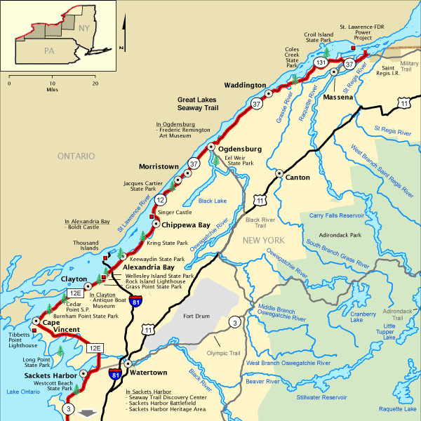 Serving as the eastern border between the US and Canada, the St. Lawrence River is beautiful and loaded with prime bass fishing habitat.