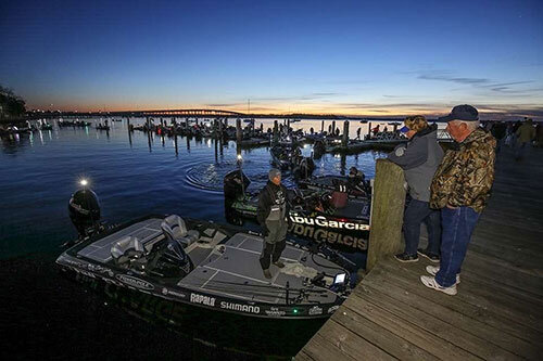 After a two-day weather delay, conditions finally stabilized to begin the competition. - image courtesy of BASSMASTER.com
