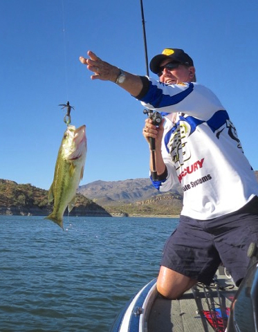 A Hula Grub on a Texas rig is a killer summer bait.