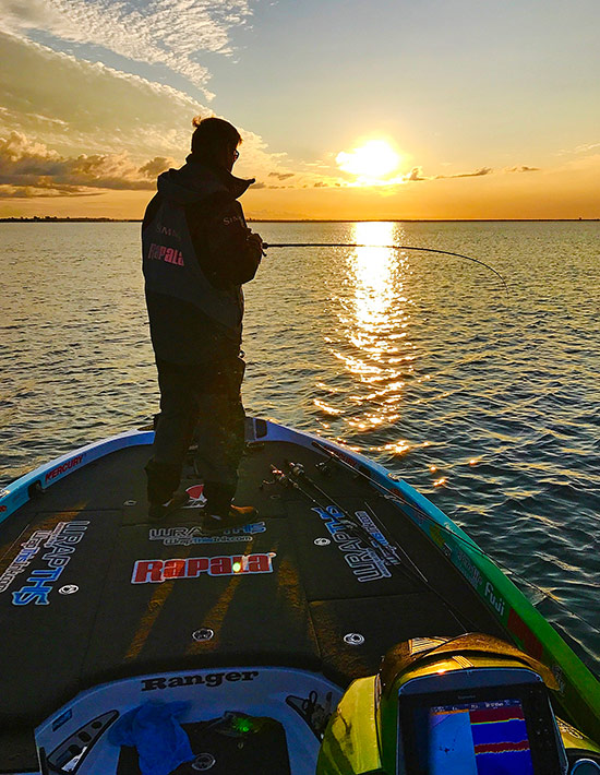 Sunrises on Lake St. Clair at the Canadian border
