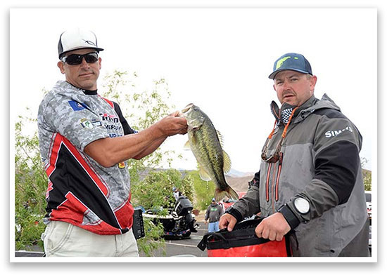 Bill weighs in on Day Three. Photo by Craig Lamb, courtesy of BASSMASTER.com
