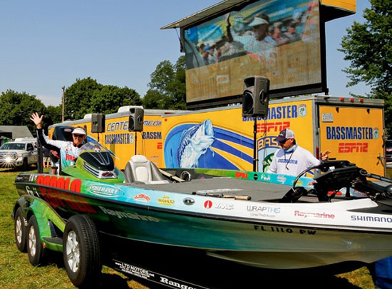 Drive-thru weigh-ins are particularly rewarding. - photo courtesy of BASSMASTER.com
