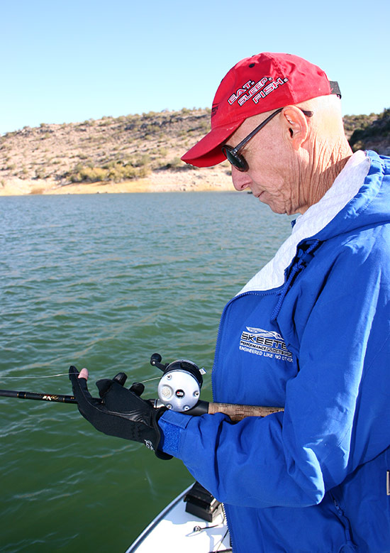 Split shotting is best done with a sturdy spinning rod and a reel that can quickly take up line. You need a fast tip and backbone.