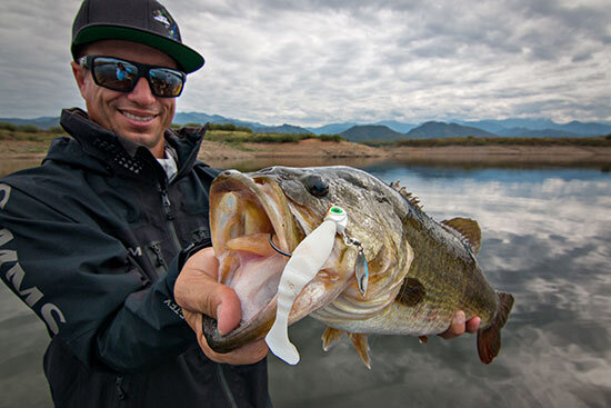 Brent Ehrler fishes the paddle tail Zako