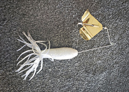 Yamamoto buzzbait rigged with a Fat Ika