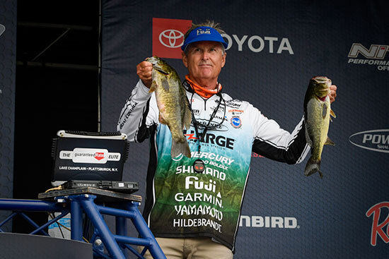 A modest, mixed bag of smallmouth and largemouth got me through day-1 of the competition.