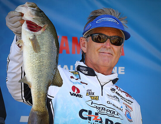 I caught my biggest bass by swimming a jig in shallow grass. One more like this one and ... who knows?