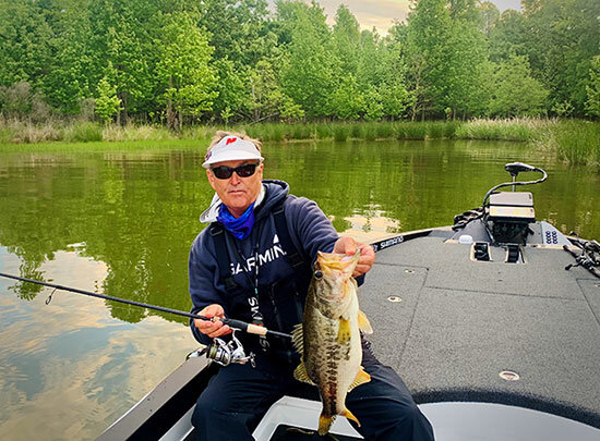 Fish like this healthy 4-pounder are abundant throughout the reservoir.