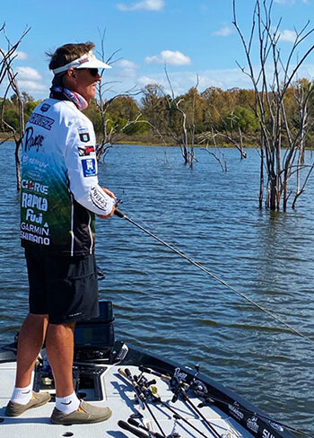 Shallow standing timber and stumps became my primary targets on Lake Fork.