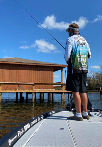 Shallow docks held fish, some of which were big.
