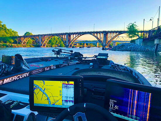 Here's a view of the bridge at Coosa Landing, our official checkpoint during the event.