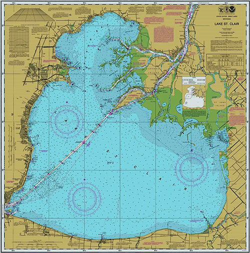 Lake St. Clair offers 275,000 surface acres of great bass fishing --- shallow and deep.