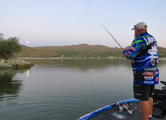 The full moon the night before made fishing extra tough during the day.