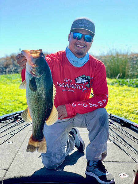 Tai targets big bass by being observant.
