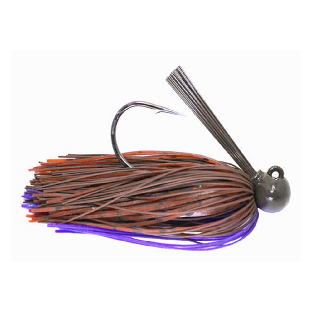 Dobyns Football Jigs - Two Toned Brown Purple