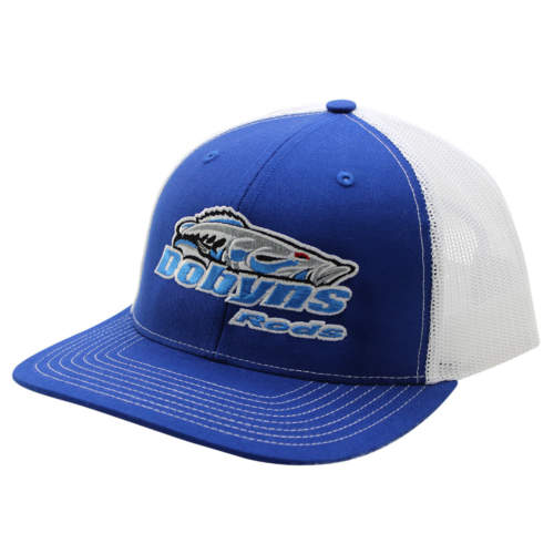 Dobyns Hat Royal w/white mesh, ocean blue logo