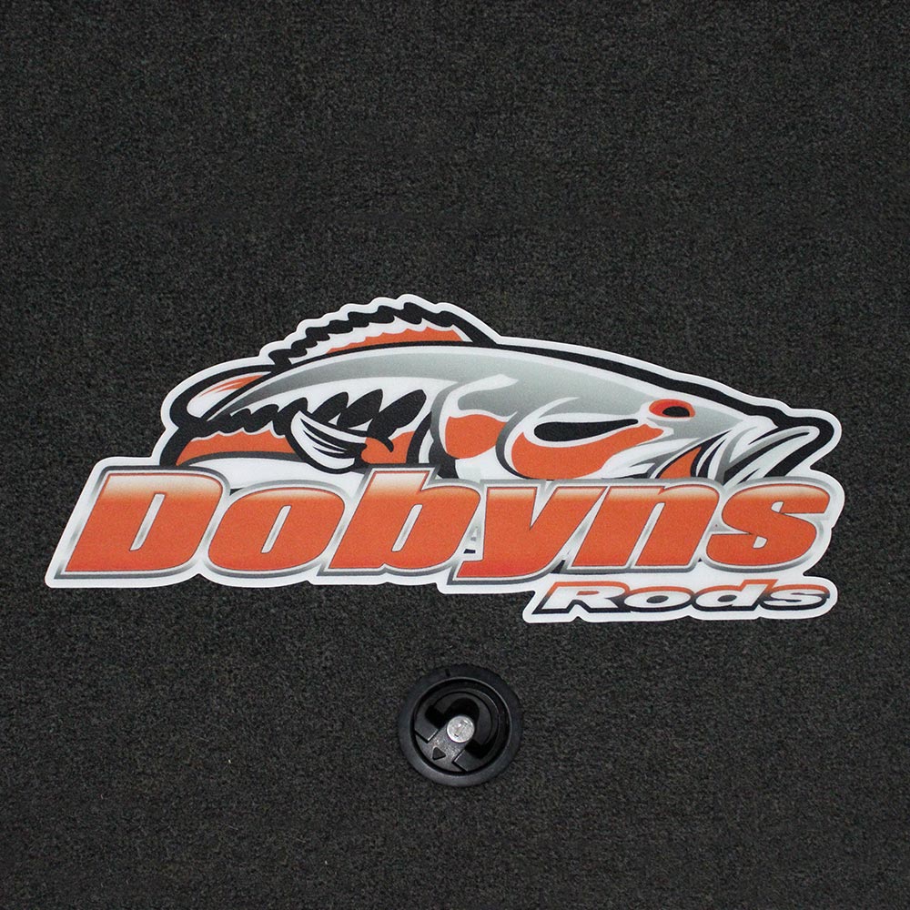 Dobyns Rods 8” Vinyl Decal Blue Fishing 