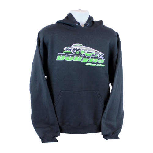 Dobyns Cotton Hoodie-Black with Green logo