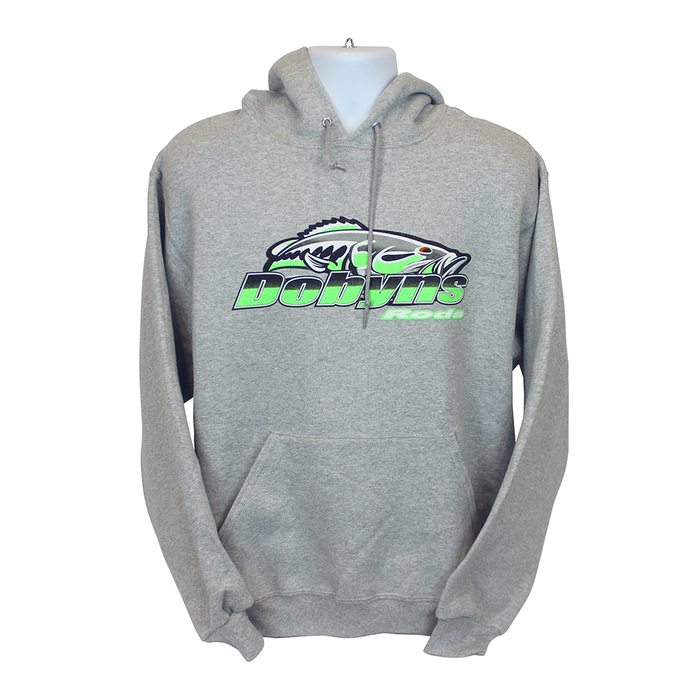 Dobyns Hoodie-Gray with Green logo