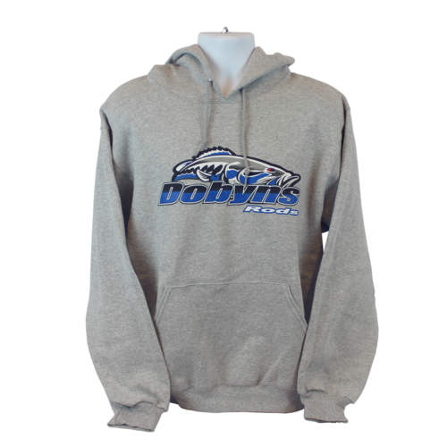 Dobyns Hoodie-Gray with Royal logo