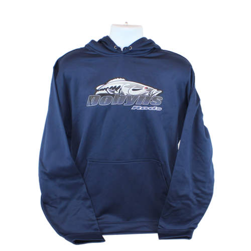Dobyns Polyester Hoodie-Navy with Navy logo