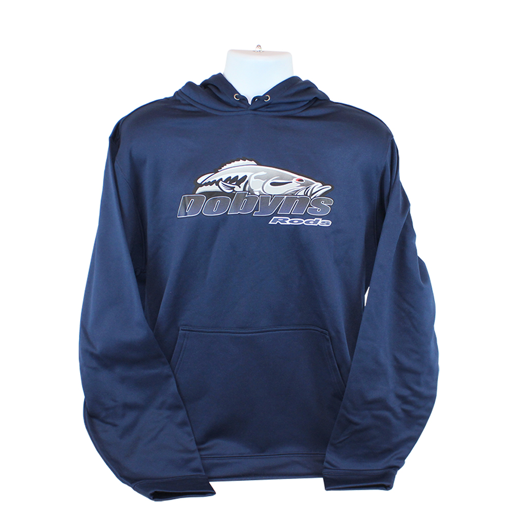 Dobyns Polyester Hoodie-Navy with Navy logo