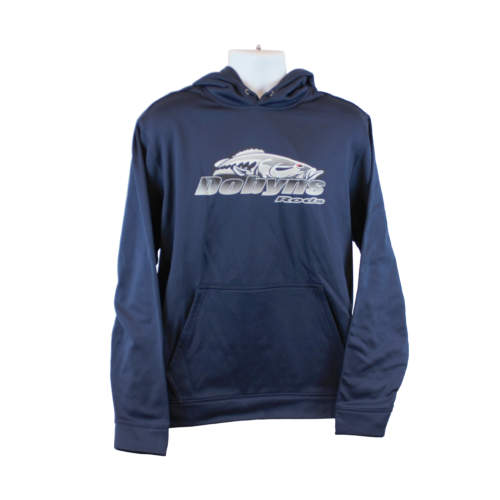 Dobyns Polyester Hoodie-Navy with Silver logo