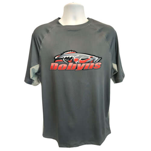 Dobyns Graphite Shirt/Red Logo Short Sleeve - Front